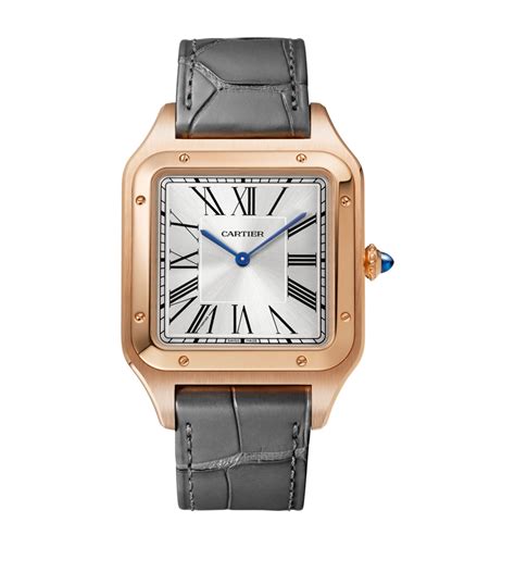 cartier santos dumont xl rose gold|Santos de Cartier Watch Collection .